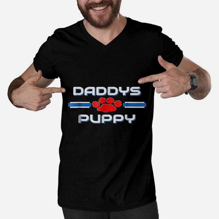 Gay Daddy Puppy, best christmas gifts for dad Men V-Neck Tshirt