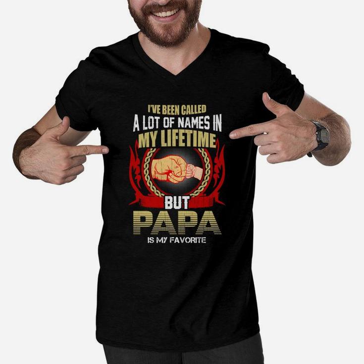 Ive Been Called A Lot Of Names But Papa Is My Favorite Men V-Neck Tshirt