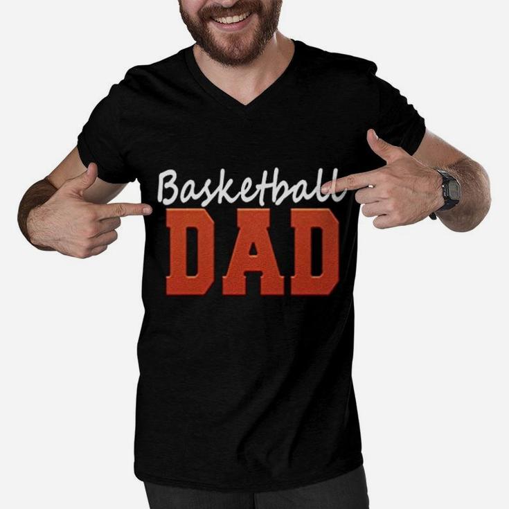 Lined Journal For Basketball Dads Men V-Neck Tshirt
