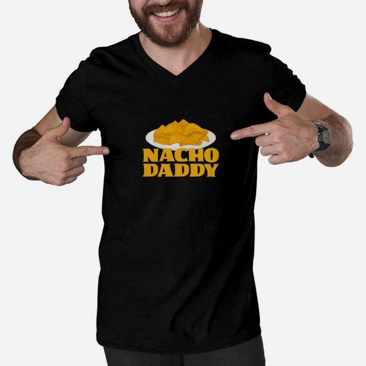 Nacho Daddy Shirt Men Gift Dad Funny Cinco De Mayo Food Pun Men V-Neck Tshirt