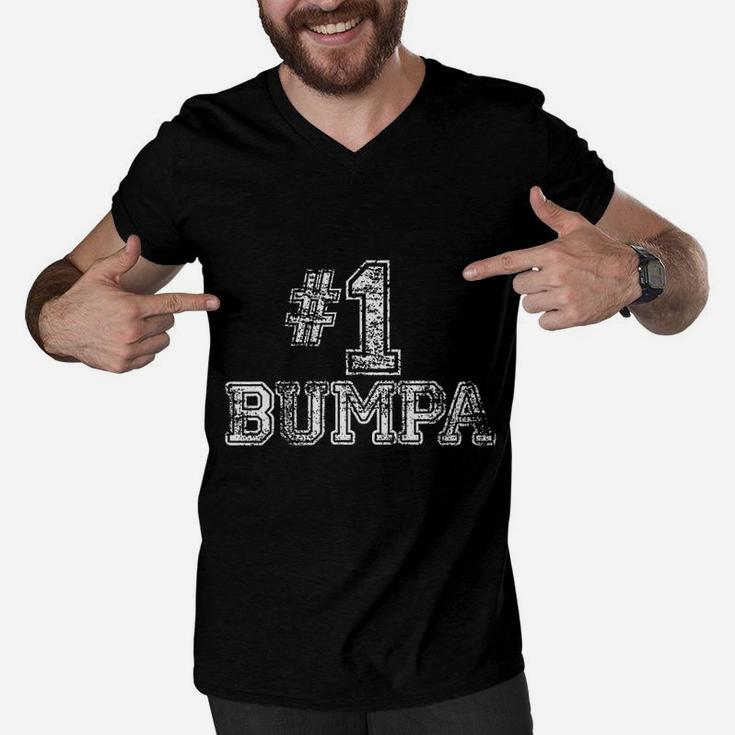 Number One Bumpa Fathers Day Men V-Neck Tshirt
