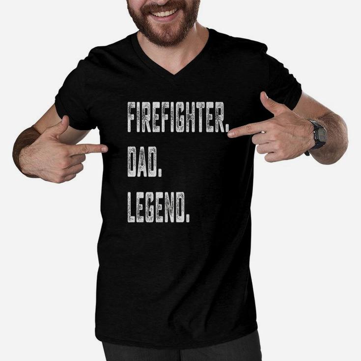 Papa Firefighter Dad Legend, best christmas gifts for dad Men V-Neck Tshirt