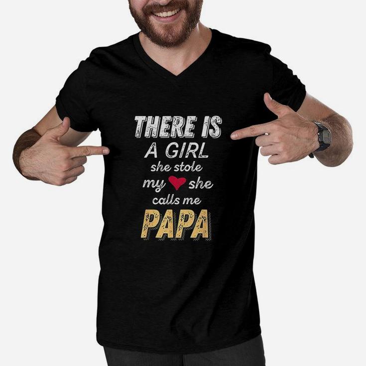Papa Gifts Shirts From Granddaughter, She Stole My Heart Tee Papa Gifts Shirts From Granddaughter, She Stole My Heart Tee