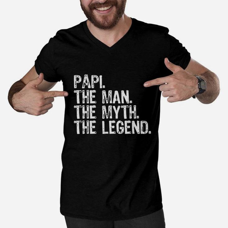 Papi The Man The Myth The Legend Men V-Neck Tshirt