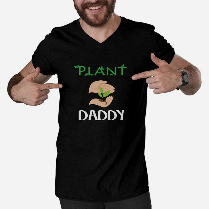 Plants Shirt Plant Daddy Shirt I Love Plants Men V-Neck Tshirt
