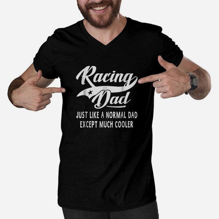 Racing Dad Fathers Day Gift, best christmas gifts for dad Men V-Neck Tshirt