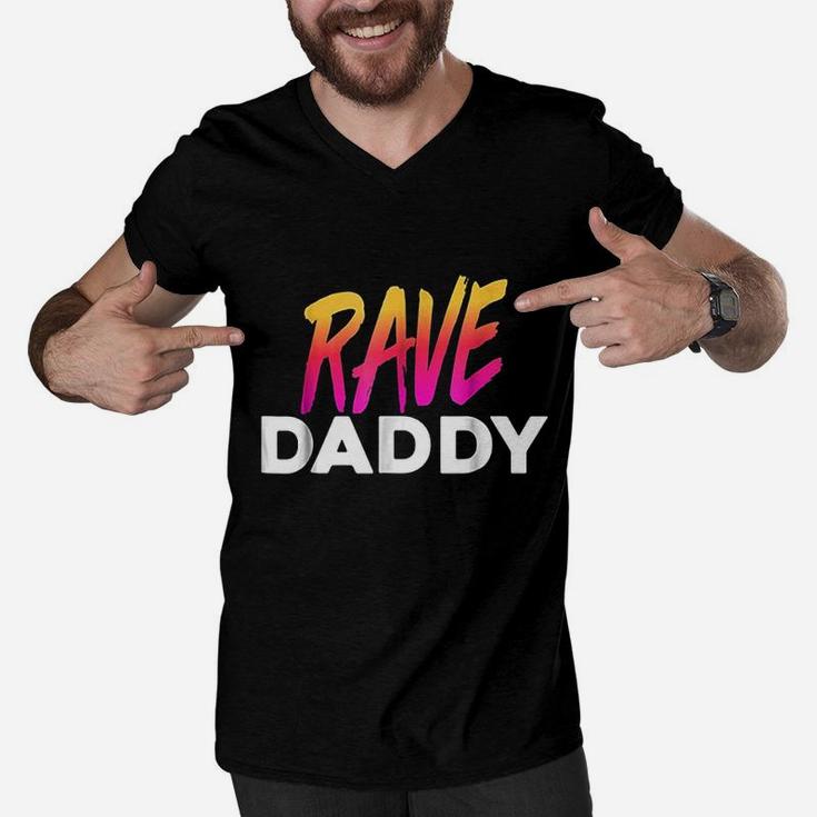 Rave Daddy Funny Festival, best christmas gifts for dad Men V-Neck Tshirt