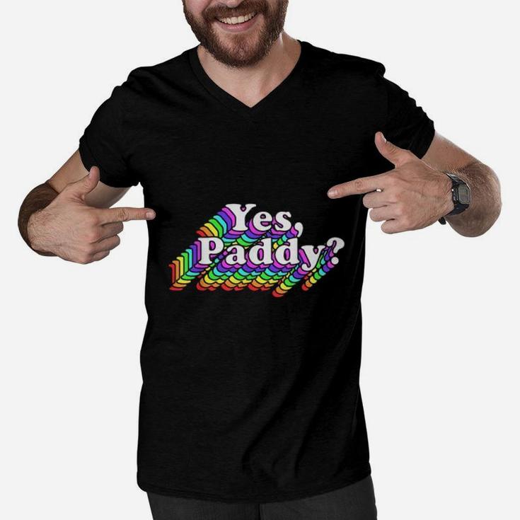 St Patricks Day Rainbow St Pattys Day Daddy Men V-Neck Tshirt