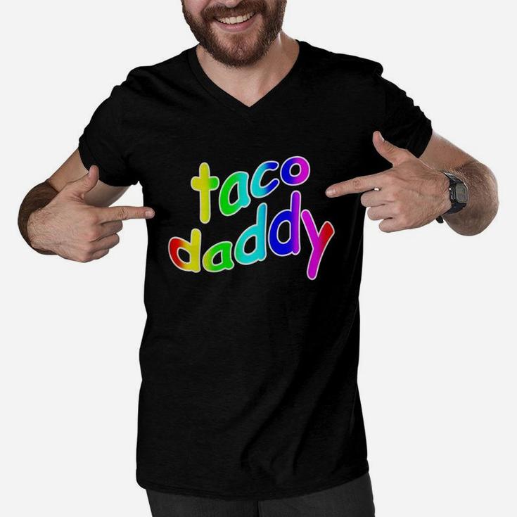 Taco Daddy Funny Novelty Dank Meme Men V-Neck Tshirt