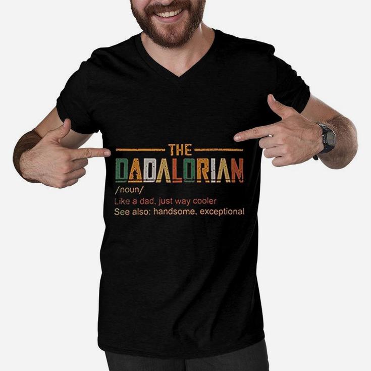 The Dadalorian Like A Dad Just Way Cooler Men V-Neck Tshirt