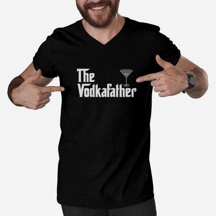 The Vodka Father Shirt Funny Vodka Lover Gift Men V-Neck Tshirt