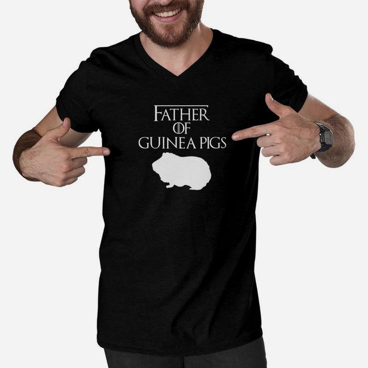 Unique White Father Of Guinea Pig Lover Gift E010428 Men V-Neck Tshirt