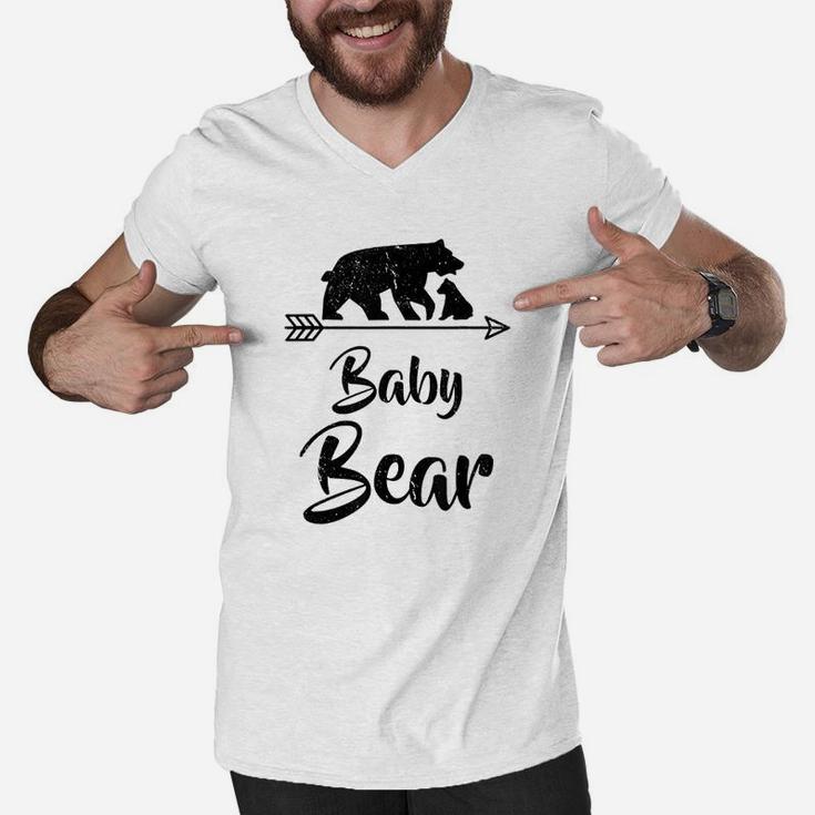 Baby Bear Fathers Day, dad birthday gifts Men V-Neck Tshirt