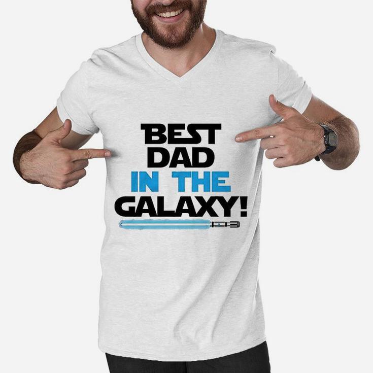 Best Dad In The Galaxy Fathers Day Men V-Neck Tshirt