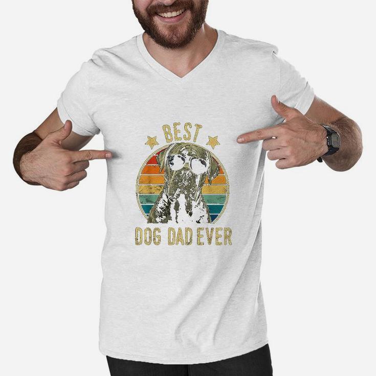 Best Dog Dad Ever Cane Corso Fathers Day Gift Men V-Neck Tshirt