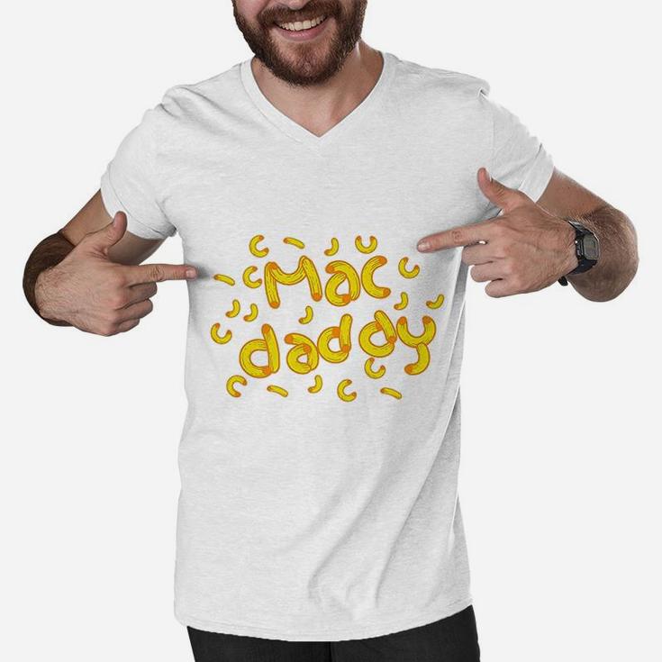 Cheese Dad Cool Daddy Macaroni Cheese Gift Men V-Neck Tshirt