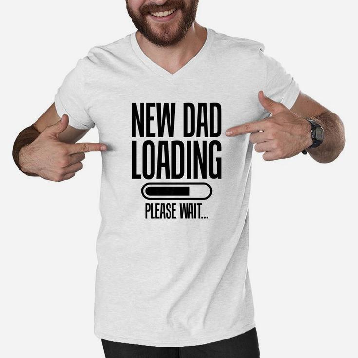 Daddy Life Shirts New Dad Loading S Father Papa Men Gifts Men V-Neck Tshirt