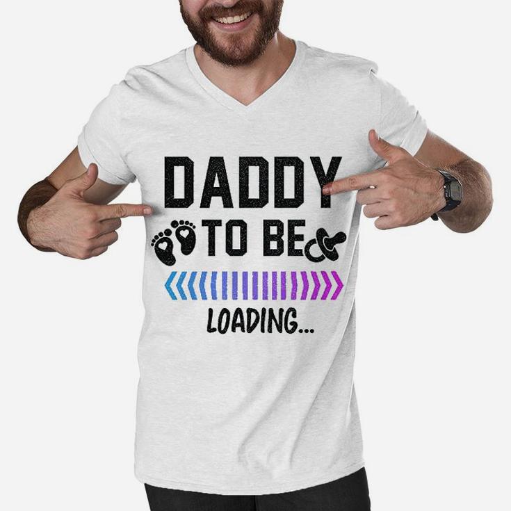 Daddy To Be Loading Future Father New Dad Men V-Neck Tshirt
