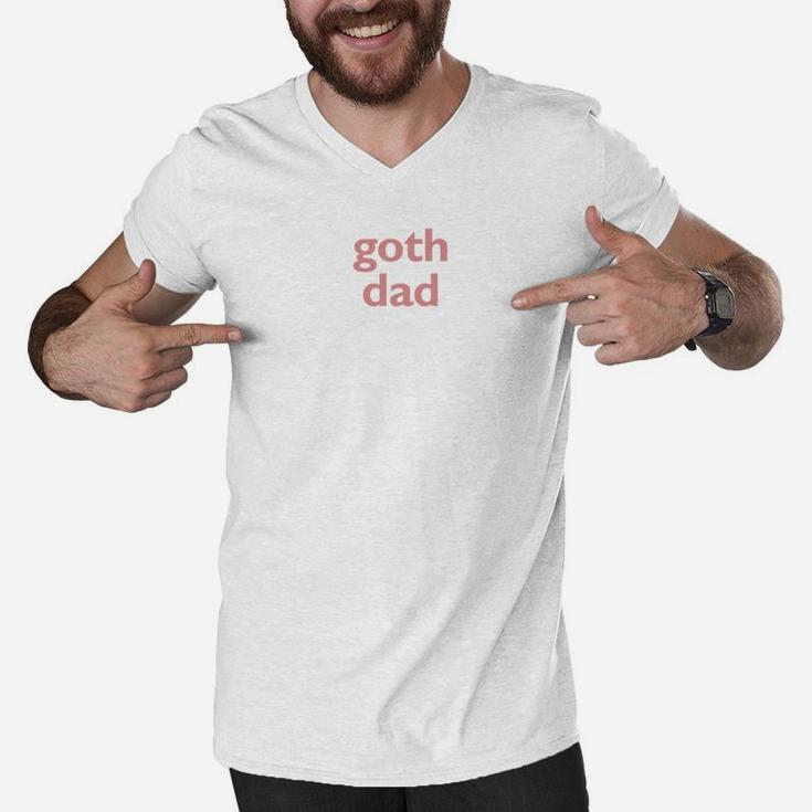 Goth Dad Retro Style Emo Lifestyle Fathers Day Goth Summer Premium Men V-Neck Tshirt