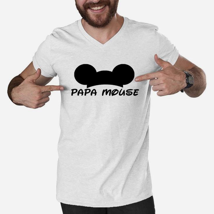 Mens Papa Mouse House Of Dreams Mens Men V-Neck Tshirt