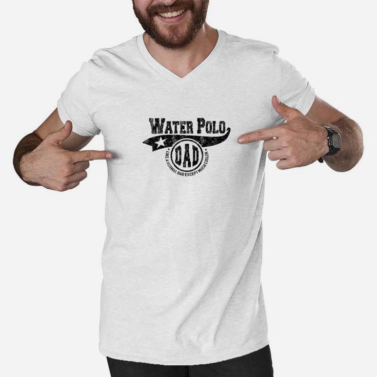 Mens Water Polo Dad Fathers Day Gift Father Sport Men Men V-Neck Tshirt