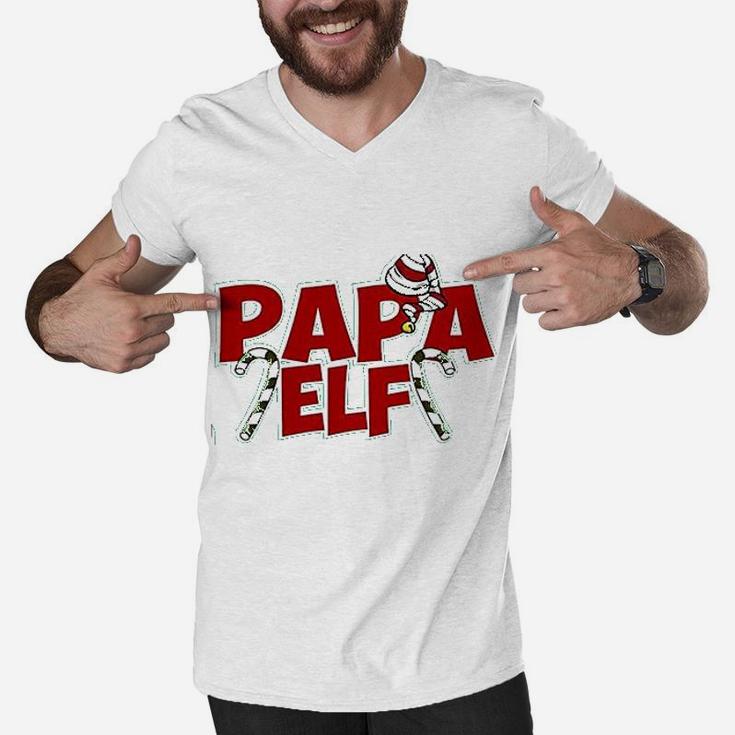 Papa Elf Ugly, best christmas gifts for dad Men V-Neck Tshirt