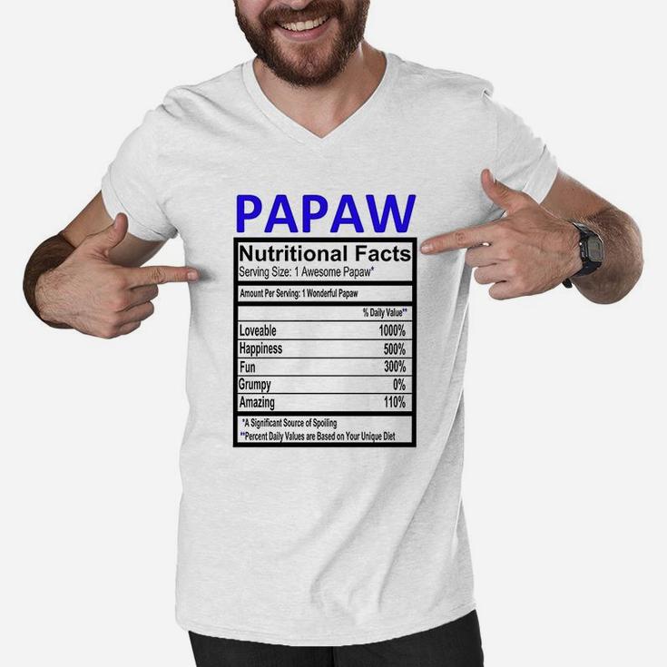 Papaw Nutritional Facts Men V-Neck Tshirt