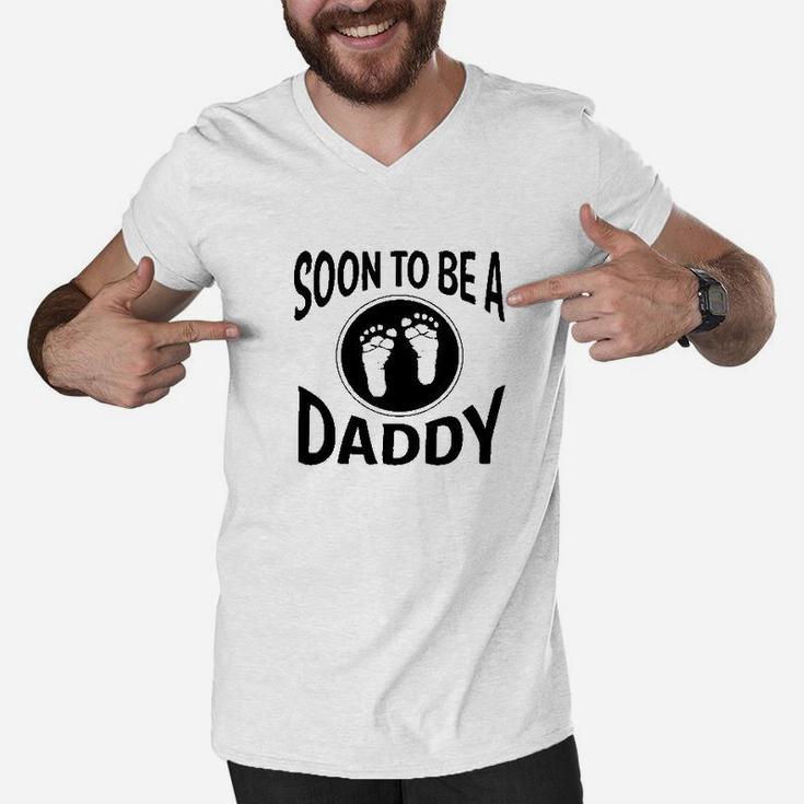 Soon To Be A Daddy New Father, best christmas gifts for dad Men V-Neck Tshirt