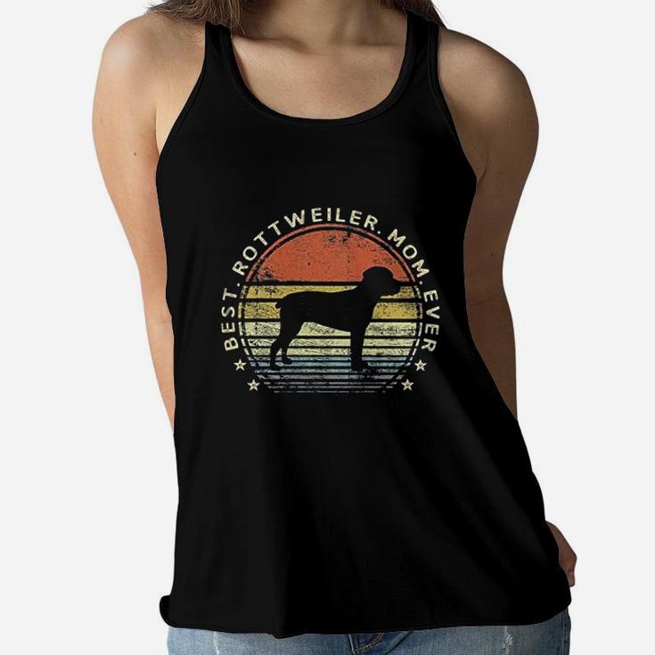 Best Rottweiler Mom Ever Dog Lover Owner Gifts Ladies Flowy Tank