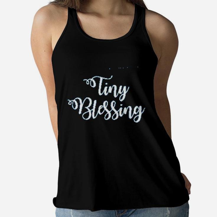 Blessed Mama Tiny Blessing Mothers Day Ladies Flowy Tank