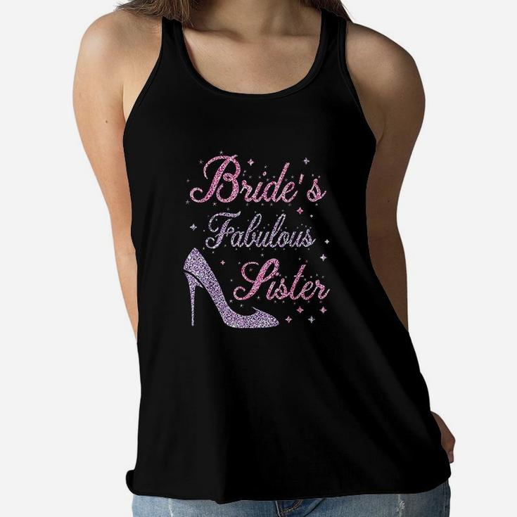 Brides Fabulous Sister Happy Marry Wedding Mother Day Ladies Flowy Tank