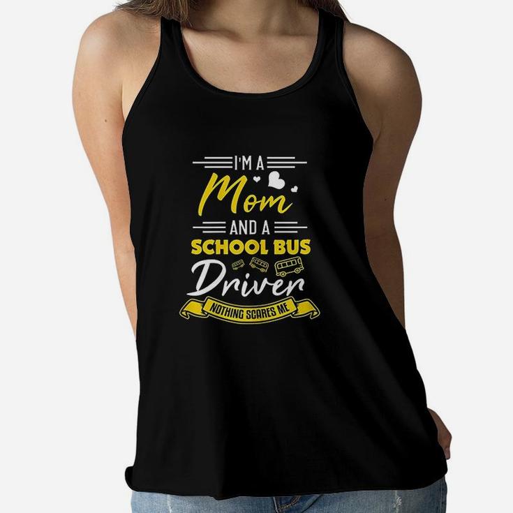 Bus Driver Mom Ladies Flowy Tank