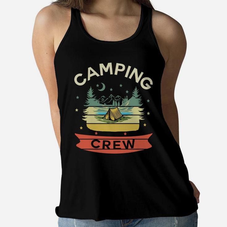 Camping Crew Camp Lovers Awesome Night In The Forest Women Flowy Tank