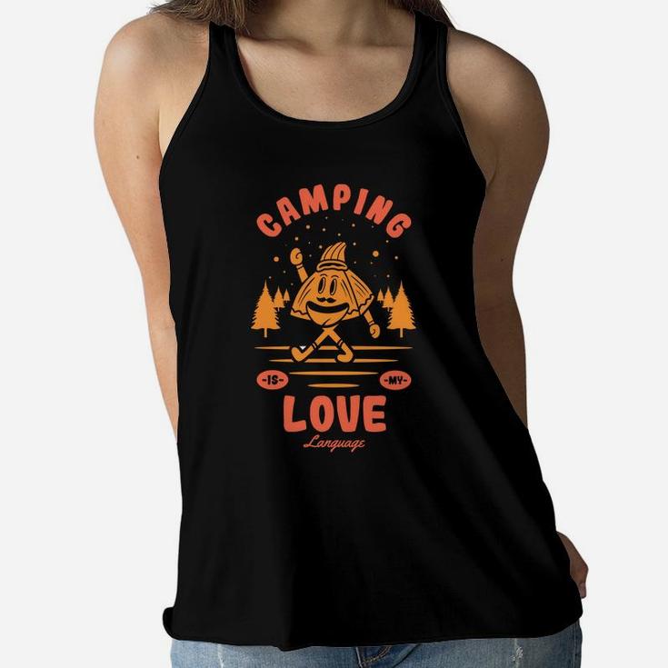 Camping Is My Love Language Camping Night Women Flowy Tank