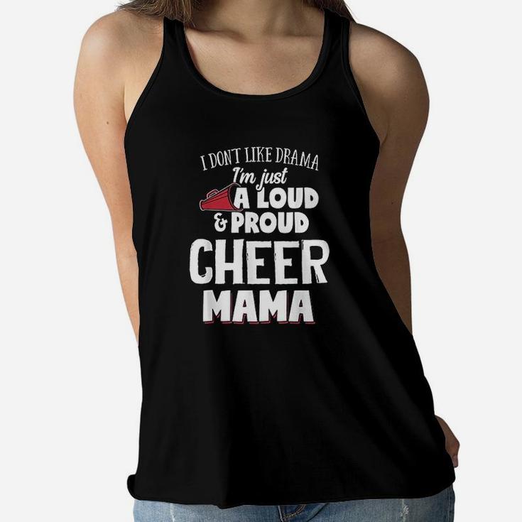 Cheer Mom Loud And Proud Mama Ladies Flowy Tank