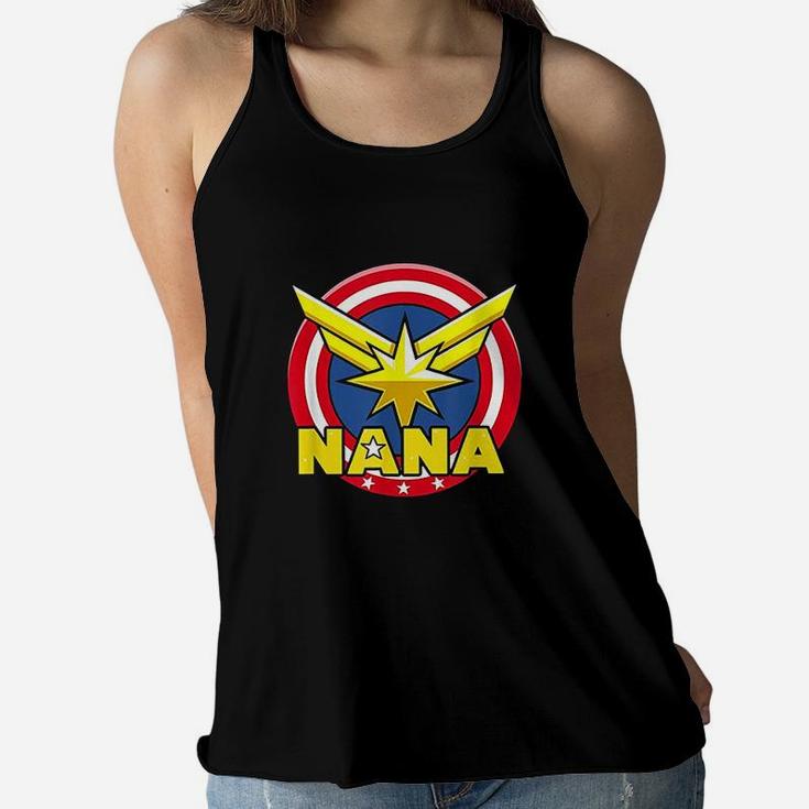 Cool Captain Nana For Your Superhero Grandma Or Mom Ladies Flowy Tank