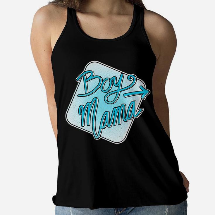 Cute Boy Mama Great Quote Gift For Mom Of Boys Ladies Flowy Tank