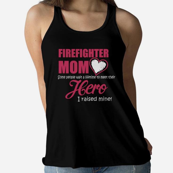 Firefighter Mom Shirt Ladies Flowy Tank