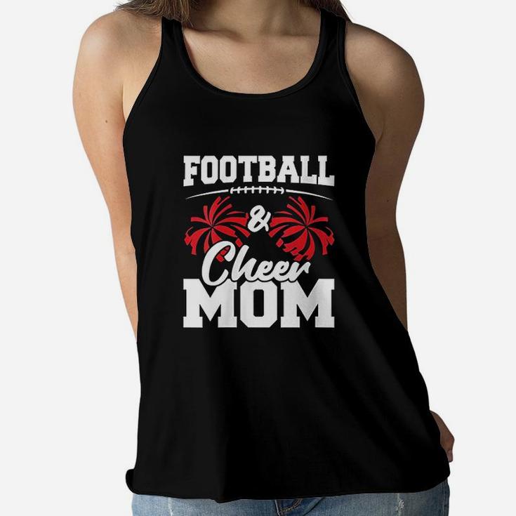 Football And Cheer Mom High School Sports Ladies Flowy Tank