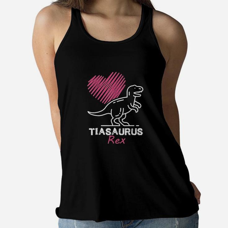 Funny Spanish Mothers Day Auntie Gift Gift Tia Saurus Re Ladies Flowy Tank