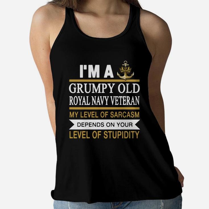 I M A Grumpy Old Man Royal Navy Veteran My Level O - Mens Premium T-shirt Ladies Flowy Tank