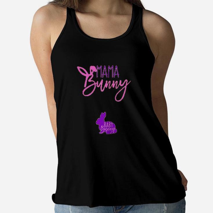 Lady Gift Easter Mama Bunny Baby Bunny Ladies Flowy Tank