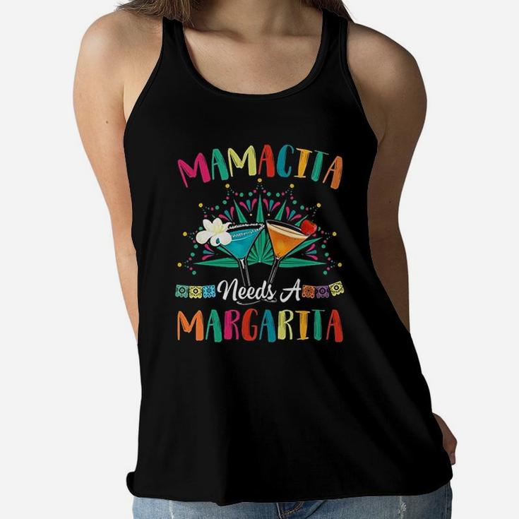 Mamacita Needs A Margarita Cinco De Mayo Ladies Flowy Tank