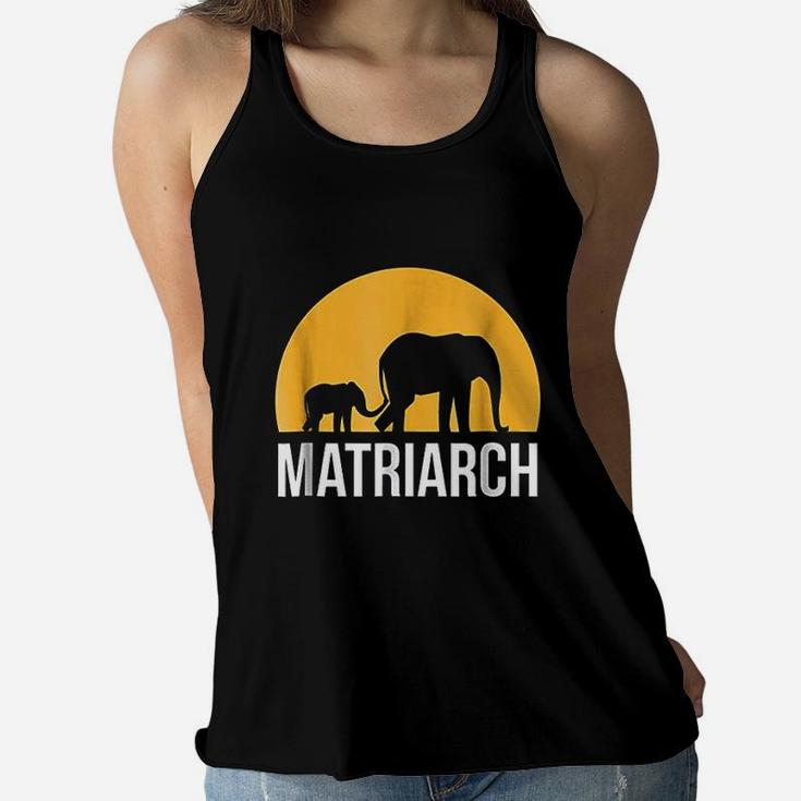 Matriarch Elephant Mom Cute Mothers Day Gifts Ladies Flowy Tank