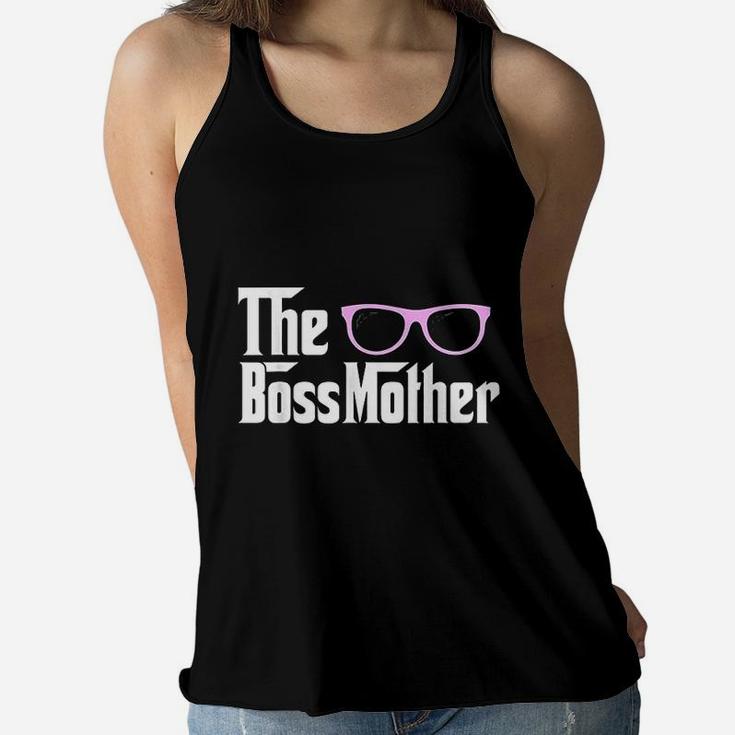 Mini Boss Father Mother Son Daughter Baby Matching Ladies Flowy Tank