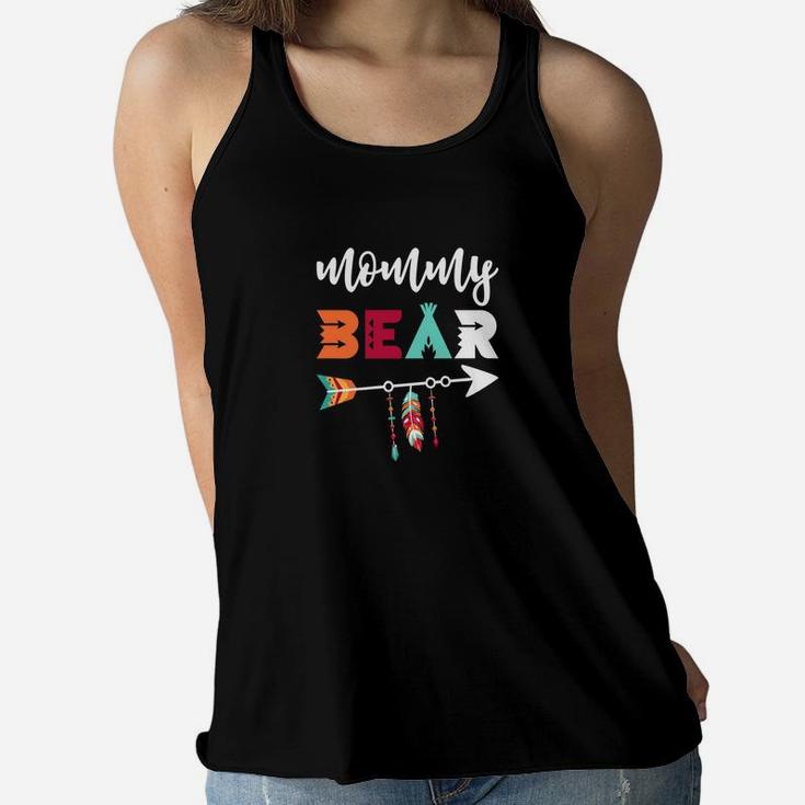 Mommy Bear  Cute Mothers Day Mom Gift Ladies Flowy Tank