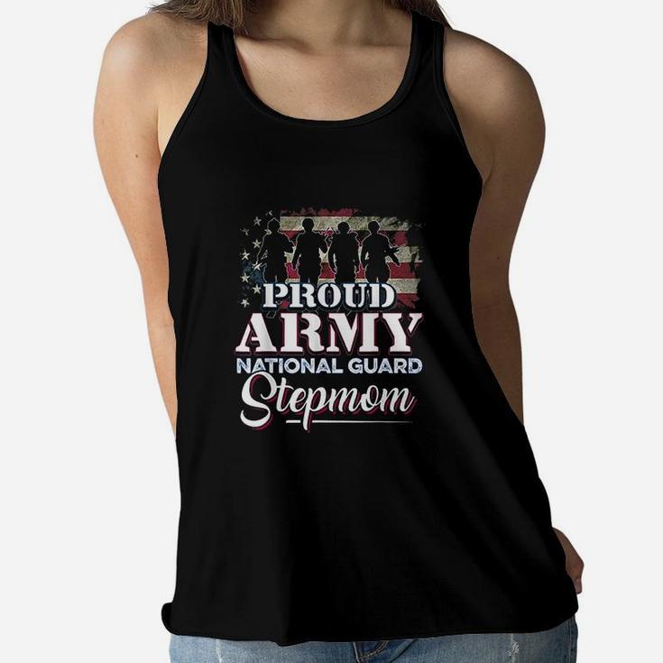 National Guard Stepmom Proud Army National Guard Ladies Flowy Tank