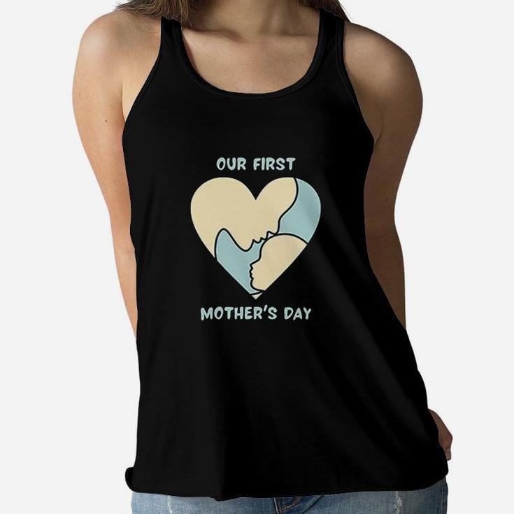 Our 1st Mother Day Mother Lover Earth Mother Ladies Flowy Tank