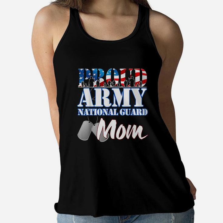 Proud Army National Guard Mom Mothers Day Men Ladies Flowy Tank