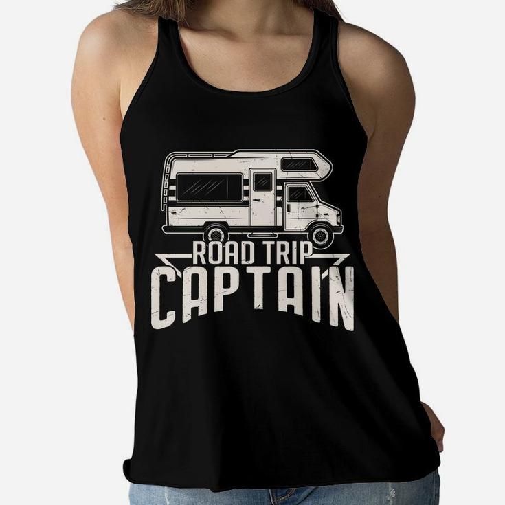 Road Trip Captain Camping Truck Go Camping Outside Women Flowy Tank